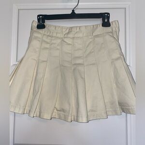 John Galt/Brandy Melville pleated off-white skirt